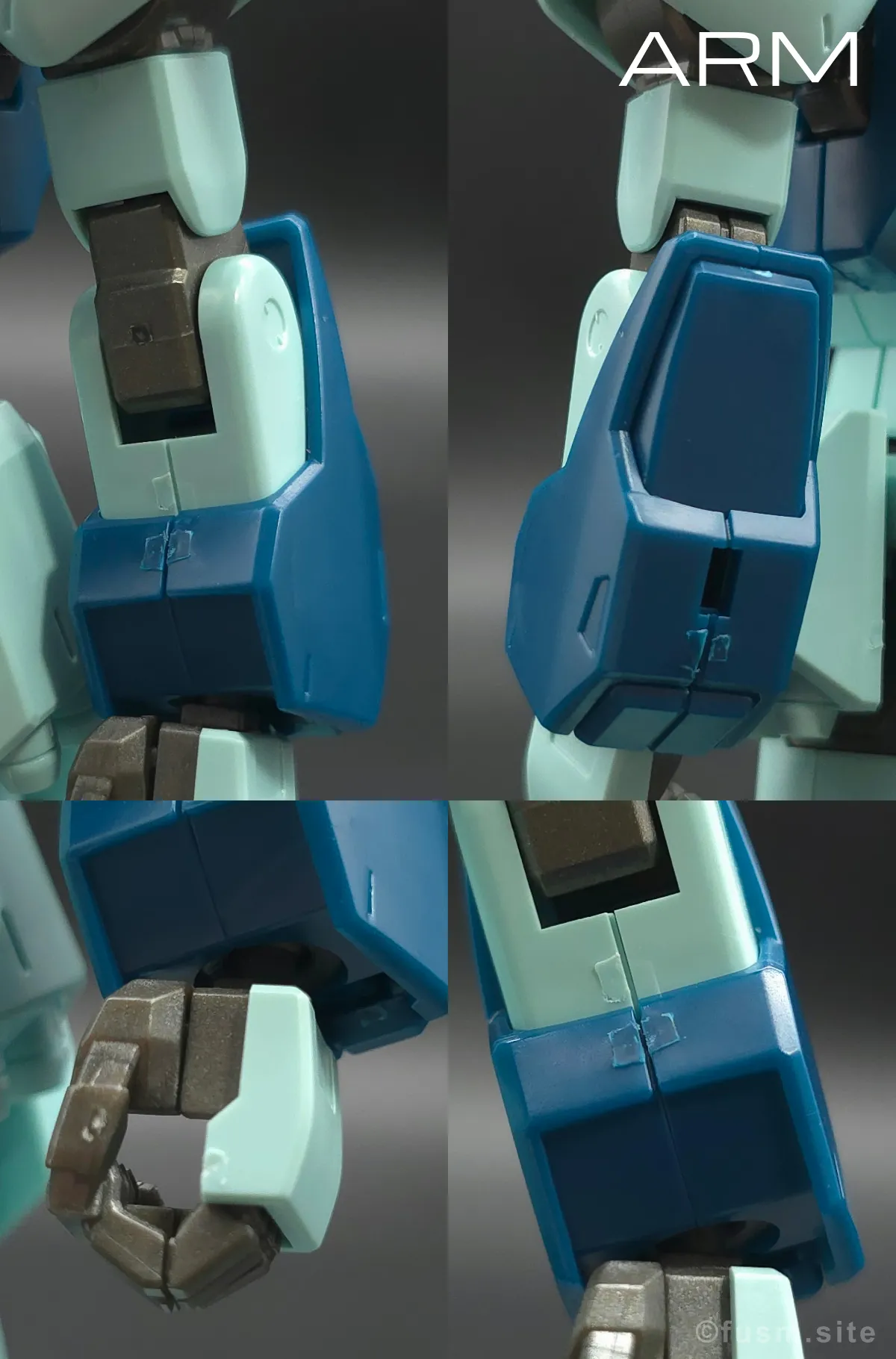 HGUC リ・ガズィ レビュー 改修 肩ディテール 腕部ディテール 02