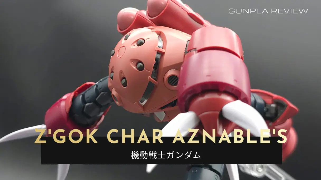 「RG 1/144 MSM-07S シャア専用ズゴック」のレビュー記事アイキャッチ画像