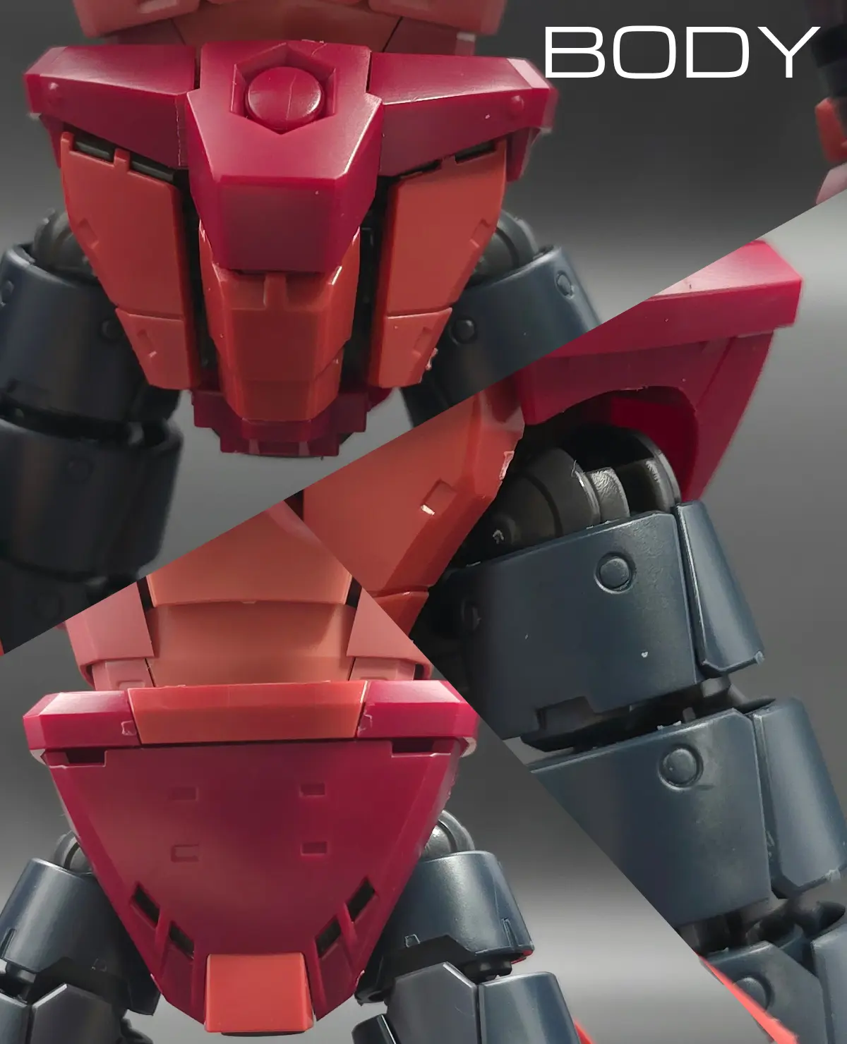 RG MSM-07S シャア専用ズゴック レビュー 胴体ディテール 02