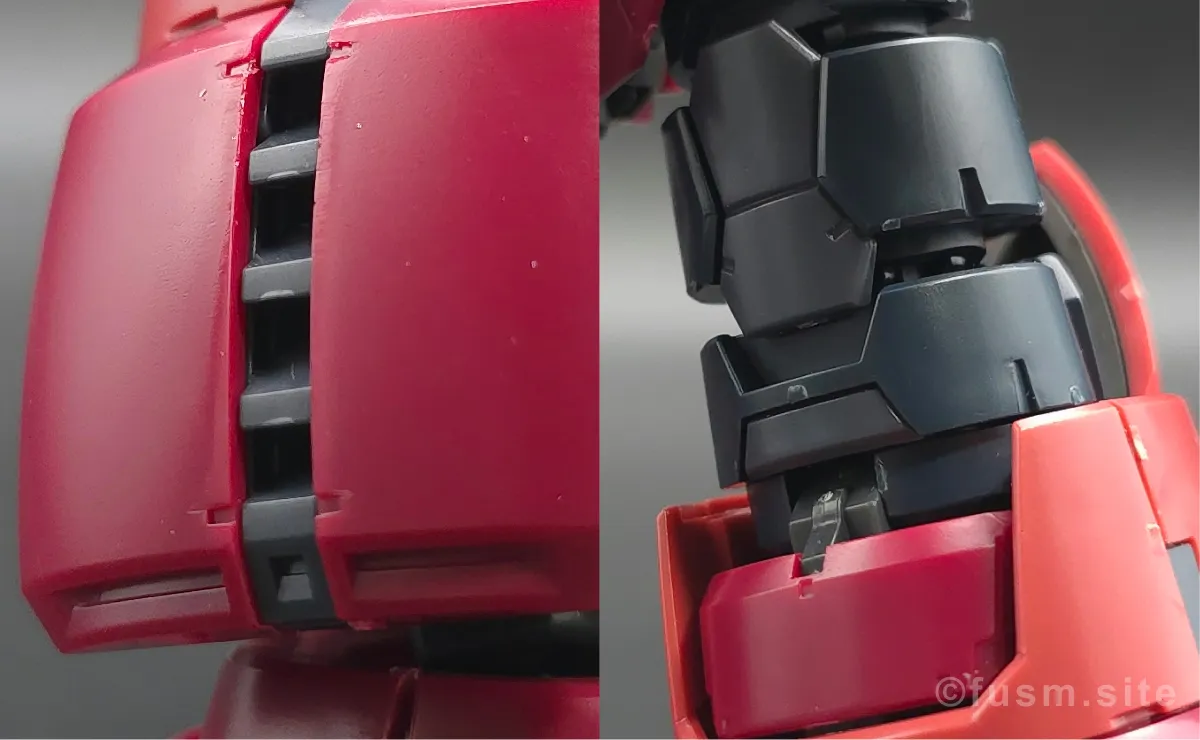 RG MSM-07S シャア専用ズゴック レビュー 脚部ディテール 03