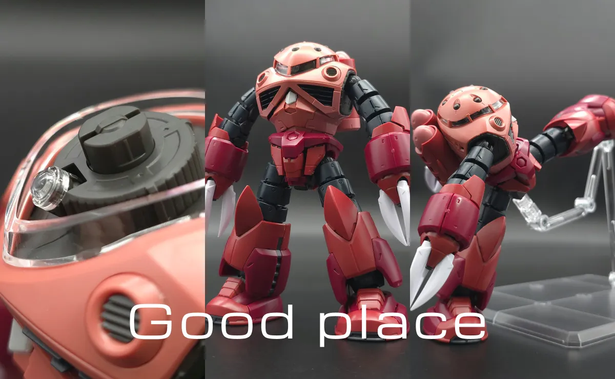 RG MSM-07S シャア専用ズゴック レビュー コラージュ 02