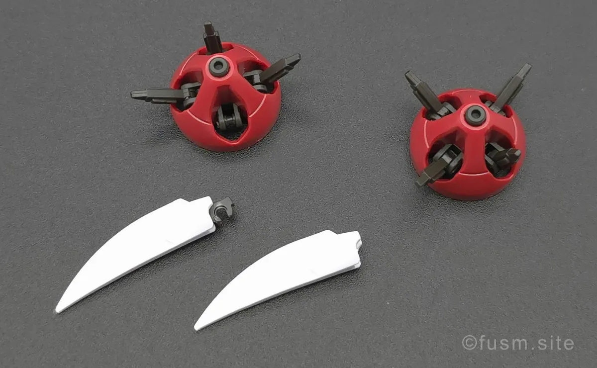 RG MSM-07S シャア専用ズゴック レビュー 付属品 02