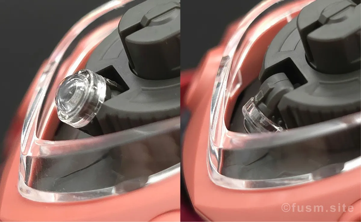 RG MSM-07S シャア専用ズゴック レビュー 頭部ディテール ギミック 02