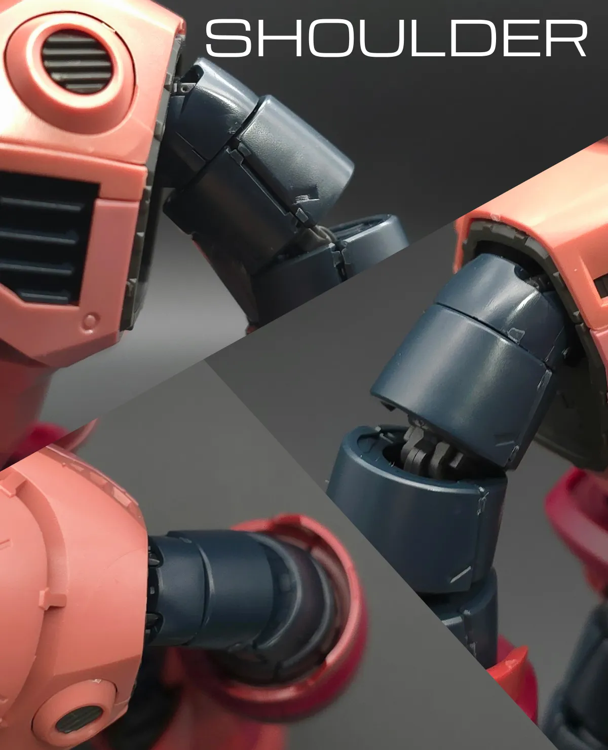 RG MSM-07S シャア専用ズゴック レビュー 肩ディテール 01