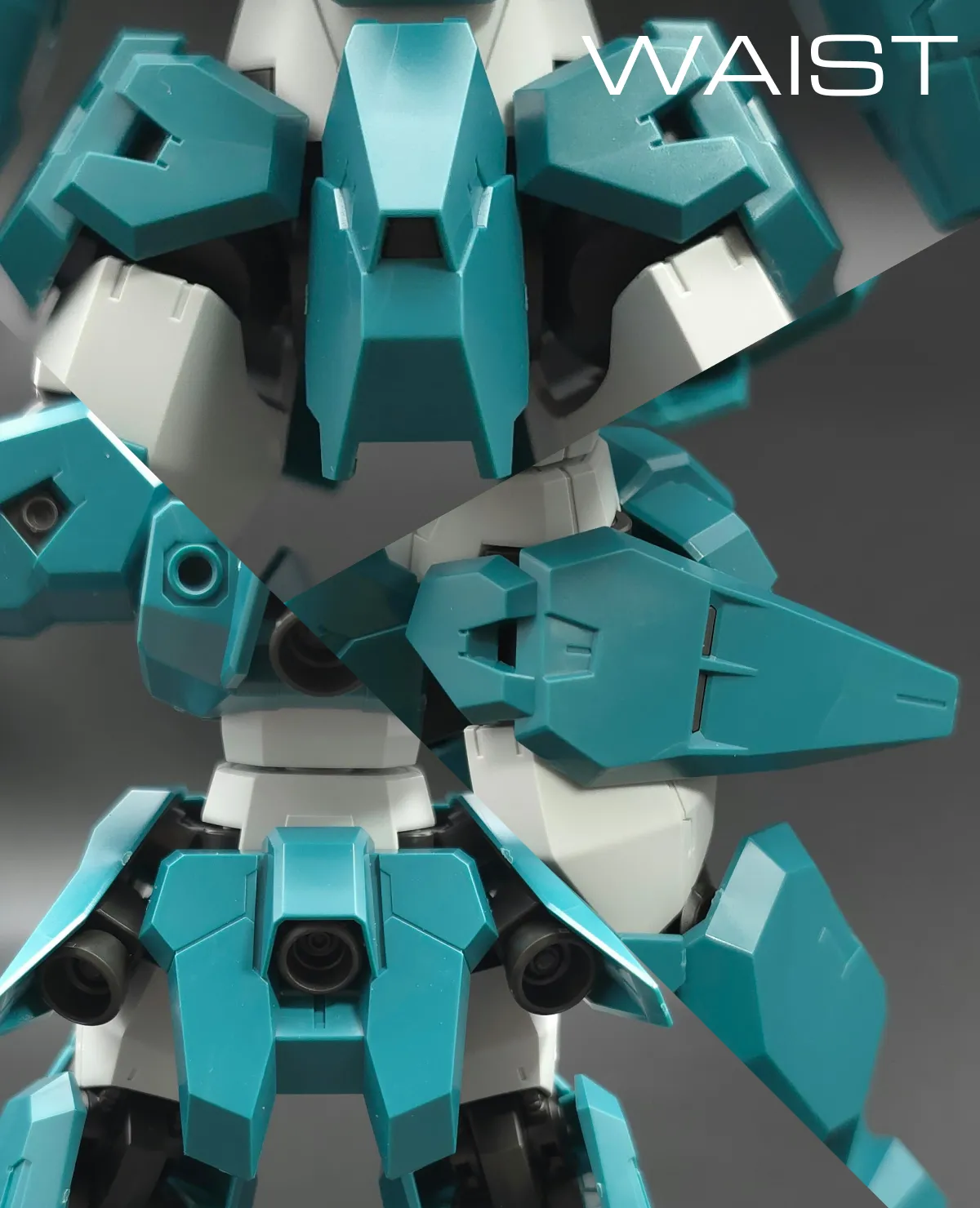 HG ガンダムルブリスウル レビュー 胴体ディテール 02