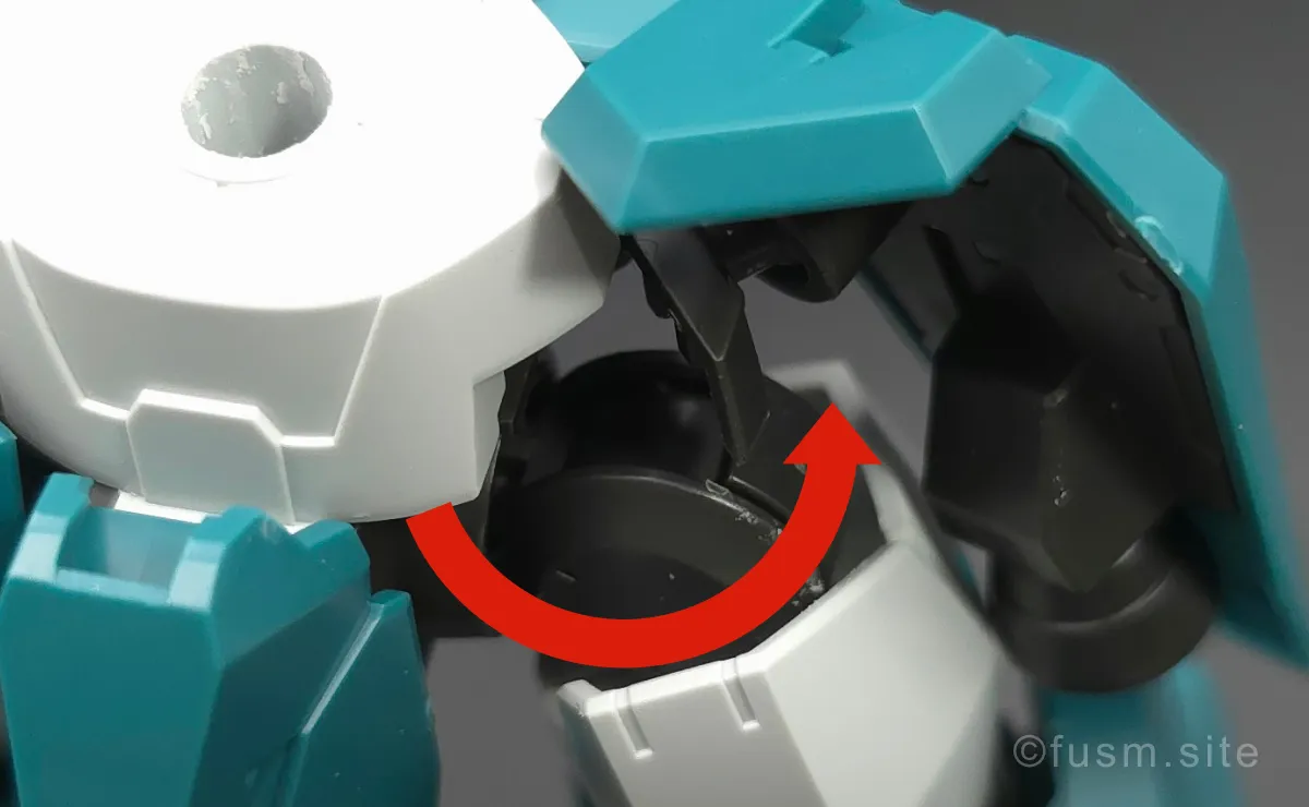 HG ガンダムルブリスウル レビュー 胴体ディテール ギミック