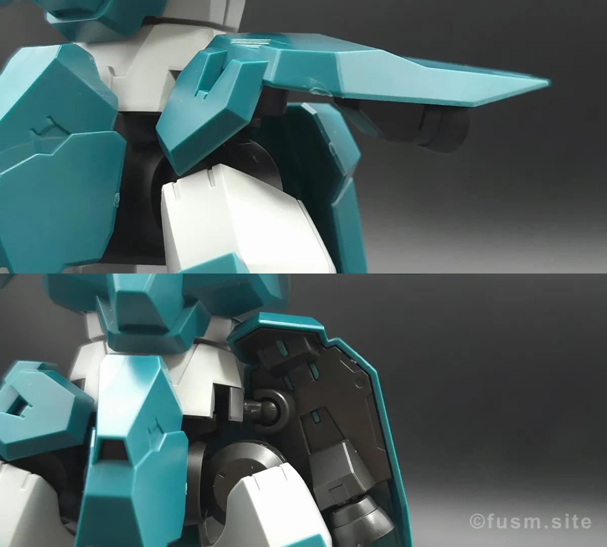 HG ガンダムルブリスウル レビュー 胴体ディテール 可動域 01