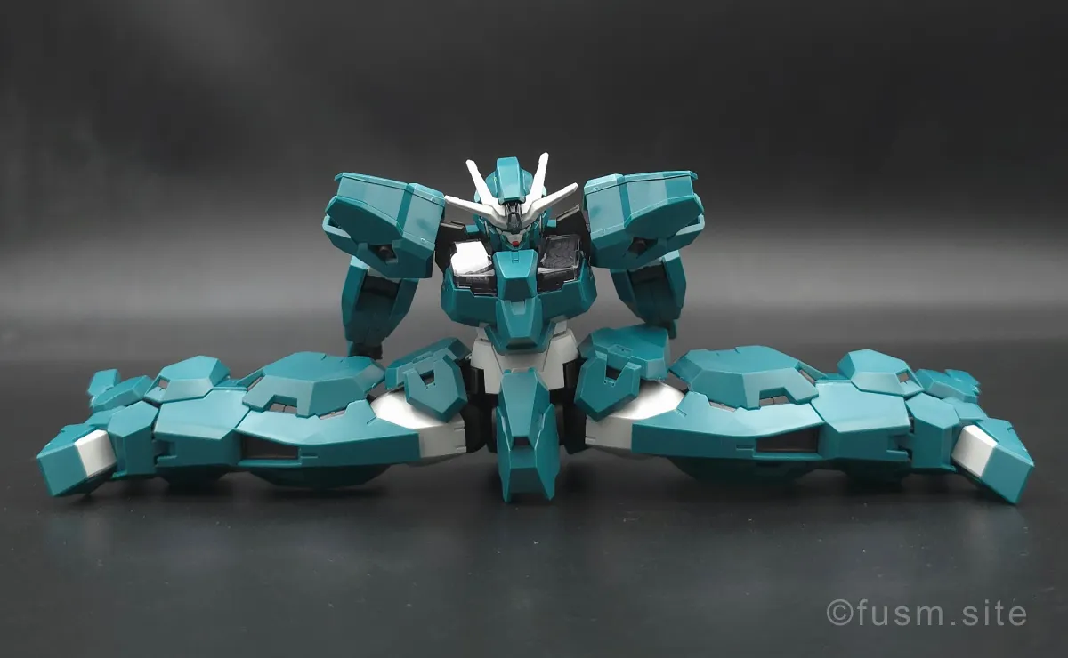 HG ガンダムルブリスウル レビュー 胴体ディテール 可動域 02