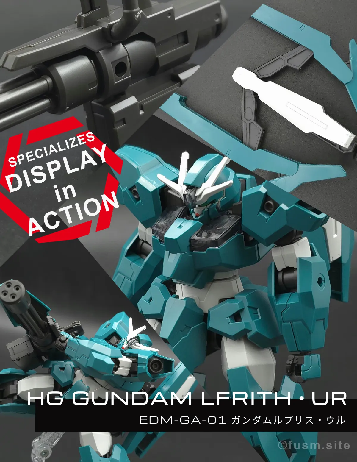 HG ガンダムルブリスウル レビュー コラージュ 01