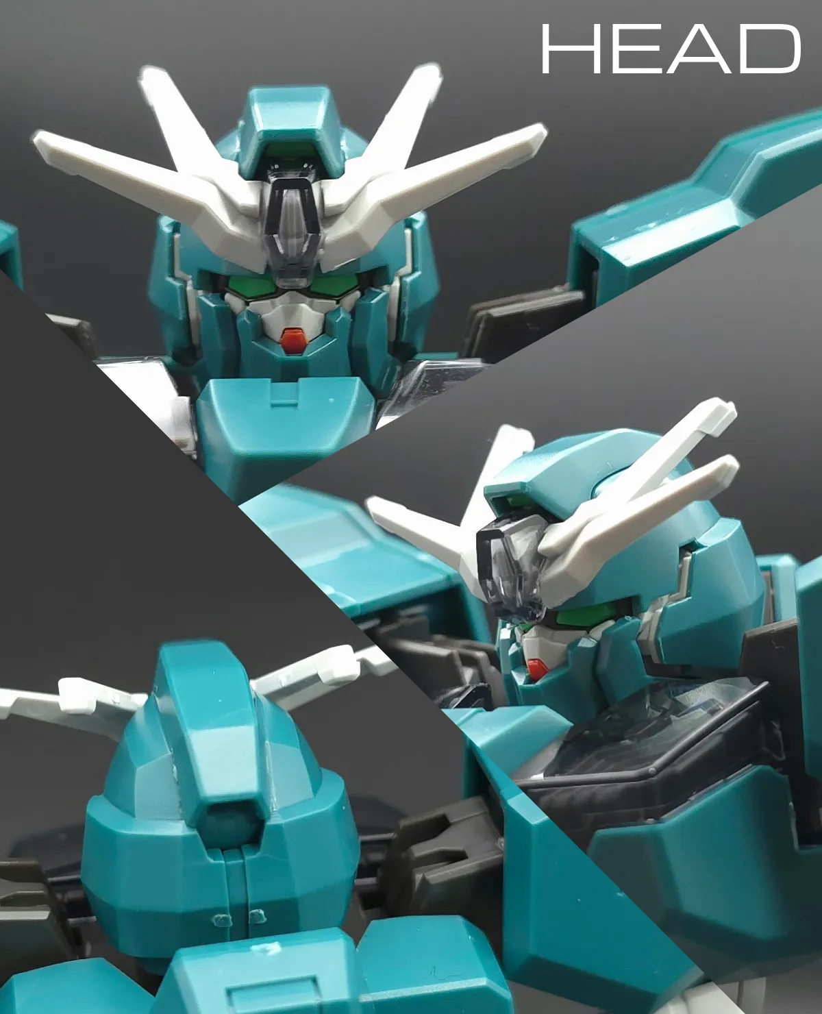 HG ガンダムルブリスウル レビュー 頭部ディテール 01